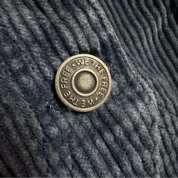 FREE PEOPLE We The Free Valerie Cord Vest - Majolica Blue - Picture 4 of 6